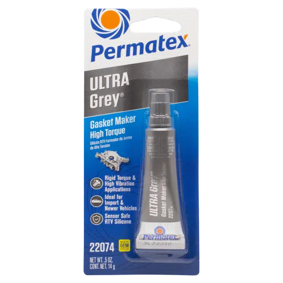 Permatex Ultra Grey RTV Silicone Gasket Maker, 9.5 OZ
