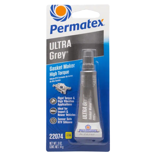 Permatex Ultra Grey RTV Silicone Gasket Maker, 9.5 OZ