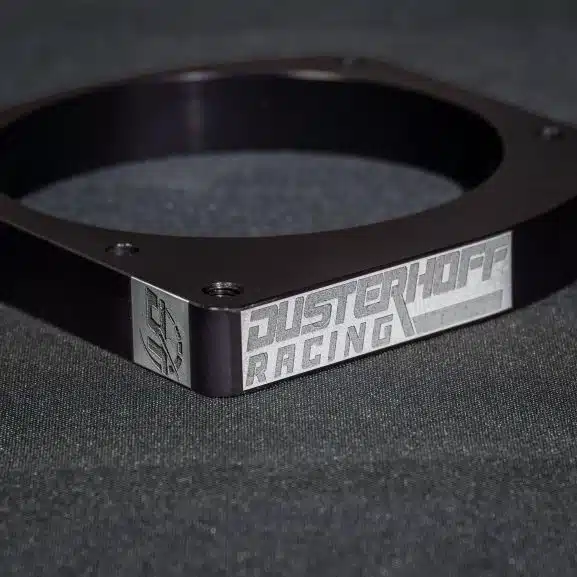 dusterhoff racing nitrous plate 112mm close up logo