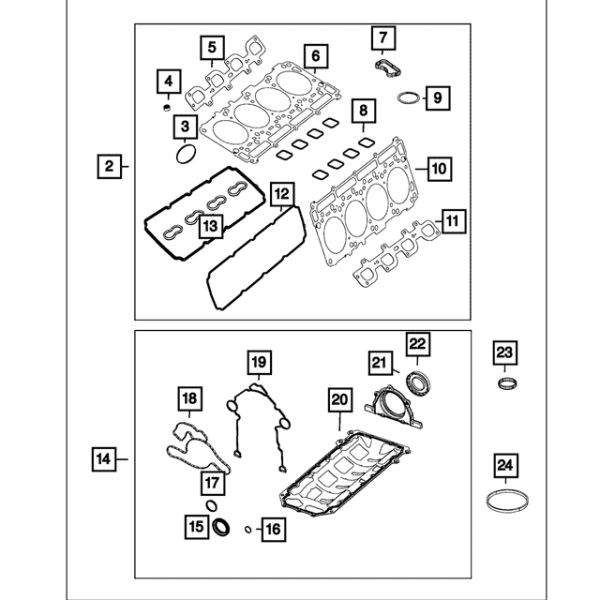 5.7L HEMI Engine Gasket Kit By MOPAR