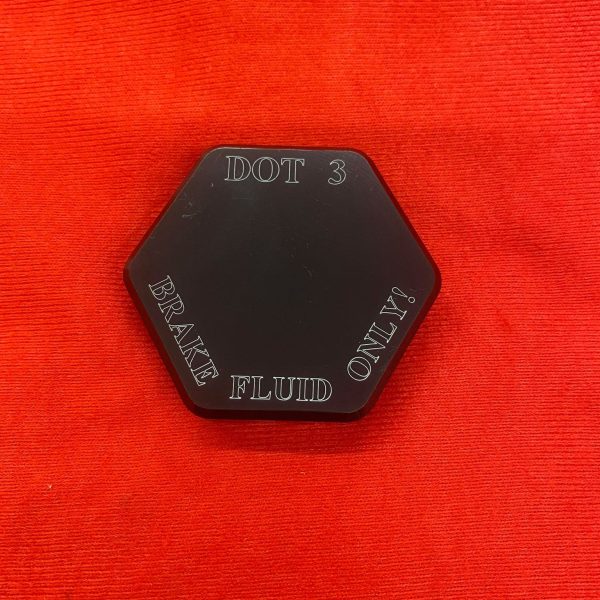 Billet Trackhawk Brake Fluid Reservoir Cap By TBA Machine
