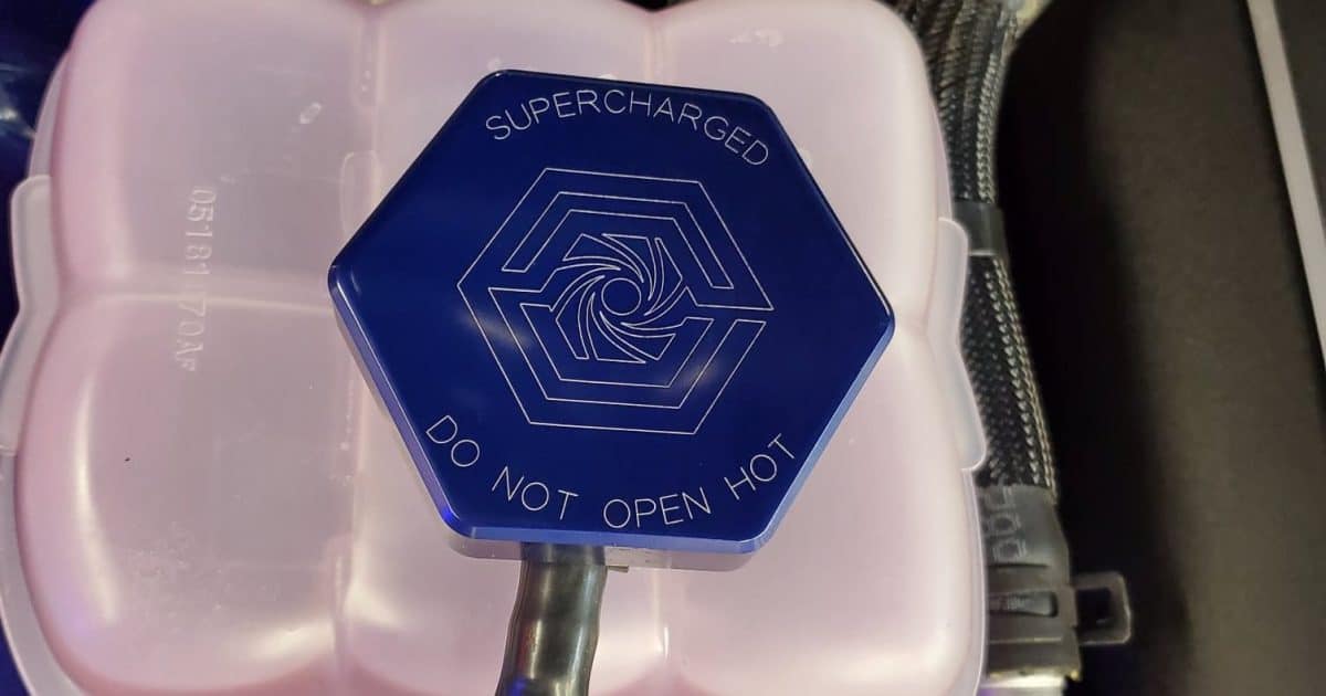 Billet Demon/Redeye/Hellcat Supercharger Coolant reservoir Cap By TBA Machine Dusterhoff Racing