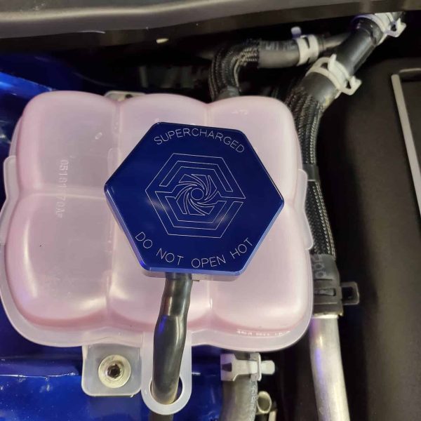 Billet Demon/Redeye/Hellcat Supercharger Coolant reservoir Cap By TBA Machine