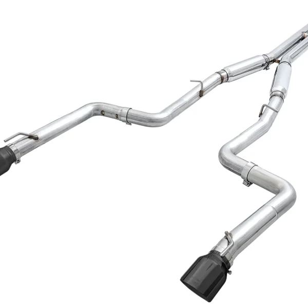 Track Edition Exhaust for 15+ Charger 6.4 / 6.2 SC - Diamond Black Tips By AWE