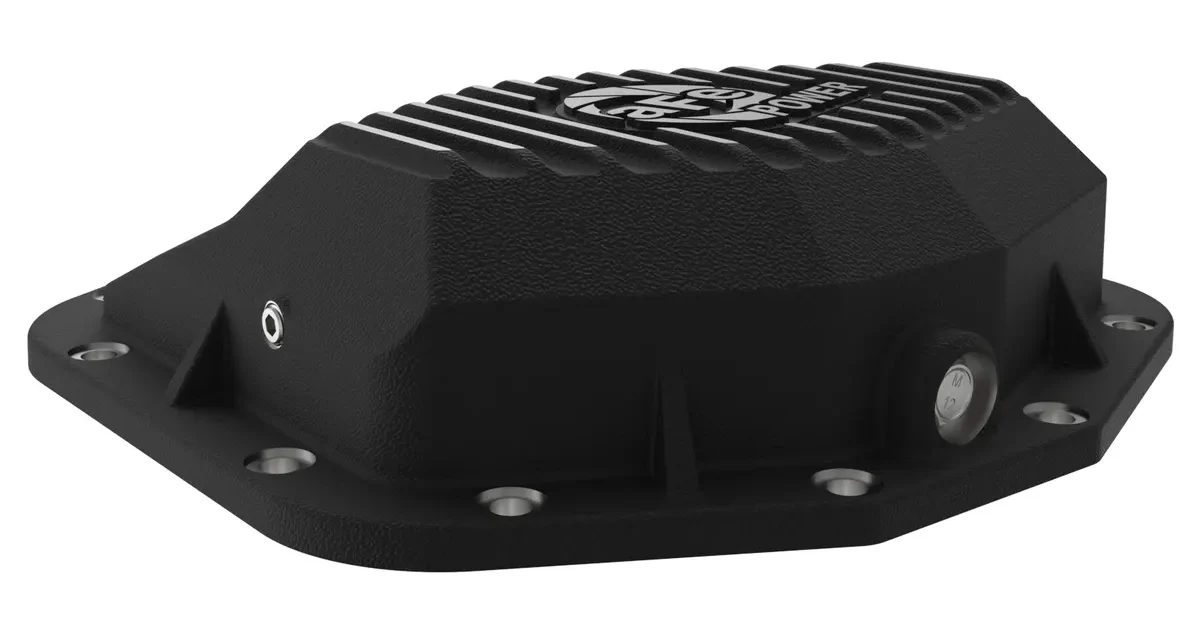 aFe Street Series Rear Differential Cover Black w/Machined Fins 20+ Jeep Gladiator JT (Dana M220)