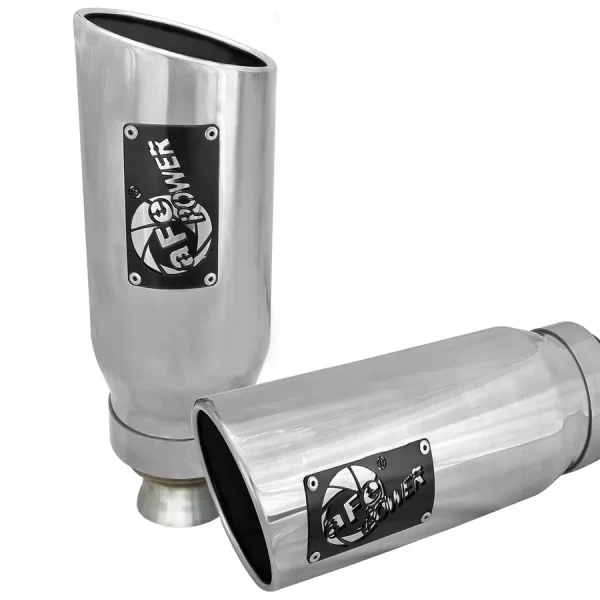 MACH Force-Xp 5 IN Stainless Steel Direct-Fit Exhaust Tip Set By AFE Power