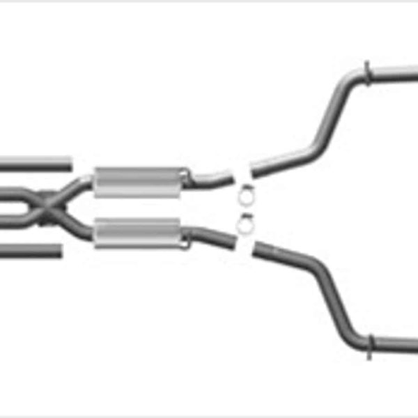COMPETITION SERIES Stainless Catback Exhaust - REUSES OE TIPS for 09-14 Challenger R/T 5.7L VVT HEMI - 16516 By Magnaflow