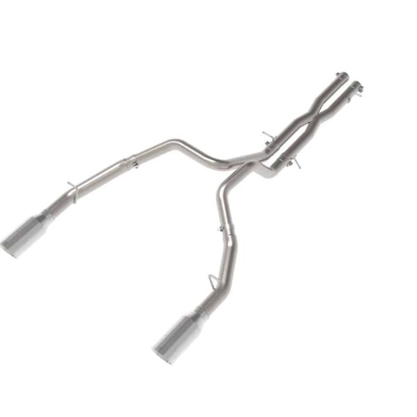 Vulcan Series 3" to 3-1/2" 304 Stainless Steel Cat-Back Exhaust System Polished Tips for 2025 RAM 1500 RHO 3.0L Hurricane 49-32087-P By AFE Power