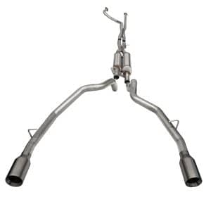 Ram TRX Crew Cab Xtreme Catback Exhaust Dual Rear Gunmetal Tip By Corsa