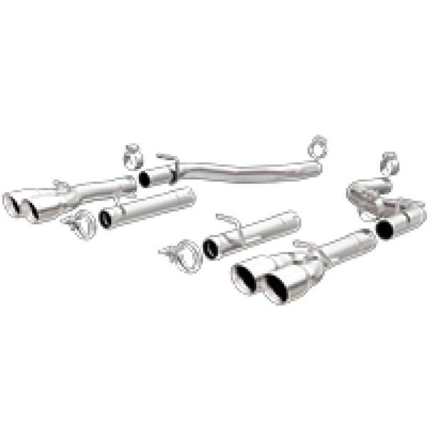 Axle-Back, SS, 2.5in, Quad Split Rear 3.5in Tip 15-23 Challenger R/T 5.7L VVT HEMI - 19210 By Magnaflow