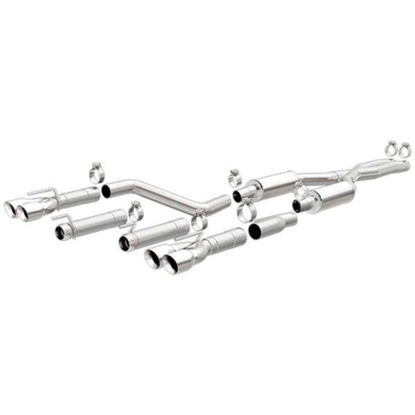COMPETITION SERIES Stainless Exhaust - Round Tips for 15-23 Challenger R/T Scat Pack 6.4L, SRT 392 & SRT Hellcat 6.2L HEMI - 19367 By Magnaflow