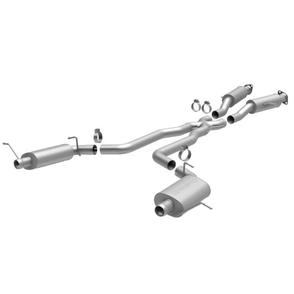 11-12 Dodge Durango V8 5.7L HEMI Dual Split Rear Exit Stainless Cat Back Performance Exhaust - 15068 By Magnaflow