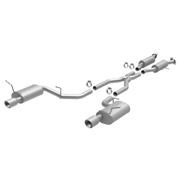 Dual Split Rear Exit Stainless Cat Back Performance Exhaust for 12-21 Jeep Grand Cherokee SRT8 6.4L & 392 HEMI - 15064 By Magnaflow