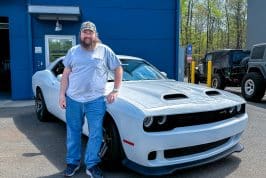 Tom Beasley with his redeye hellcat challenger