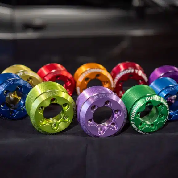 colored supercharger pullies