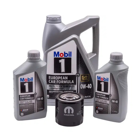 Mobil 1 FS 0W-40 Gen 3 HEMI Oil Change Kit | 7 Quarts & OEM Mopar